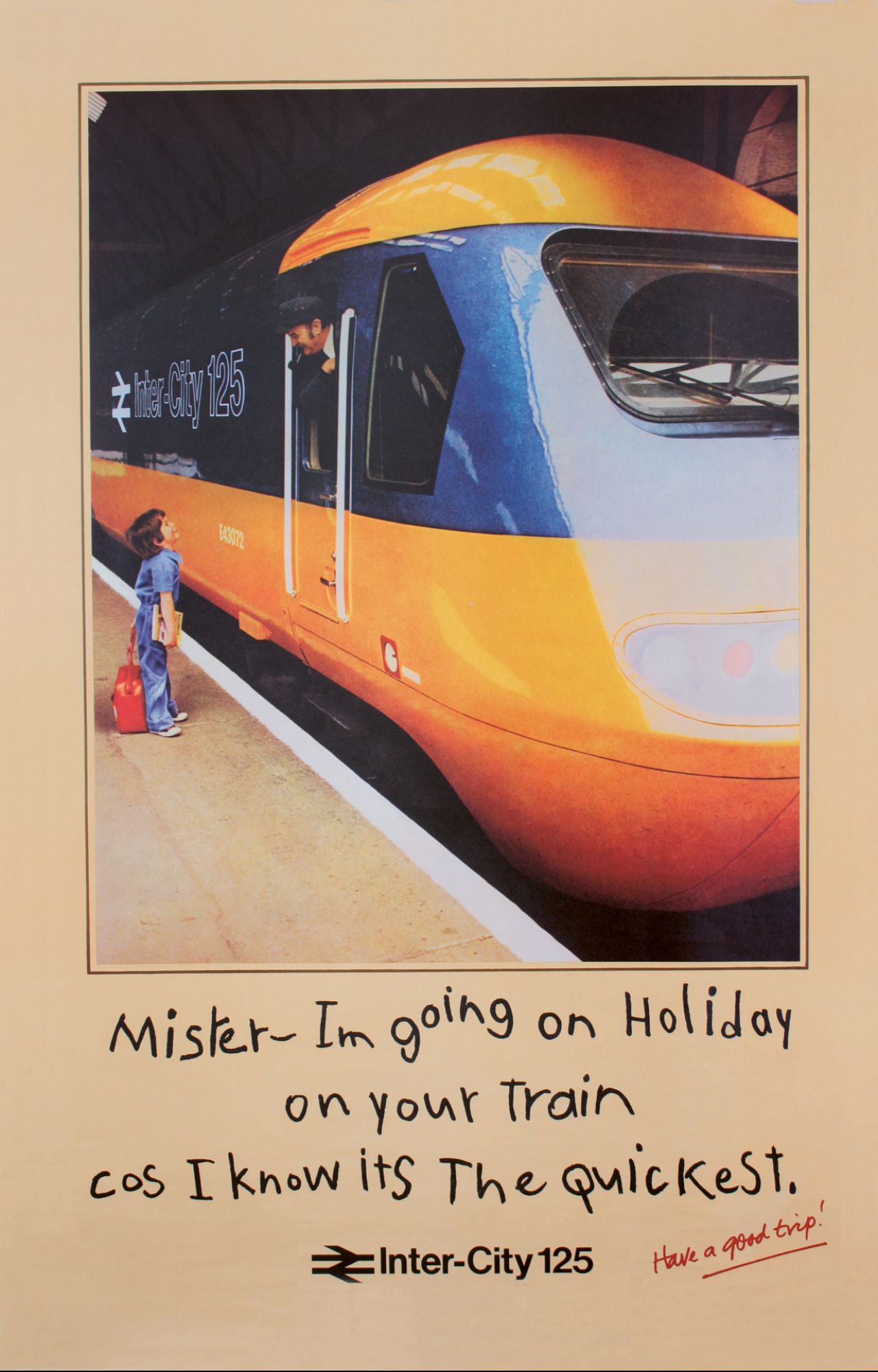 One of many promotional posters created by British Rail to promote the Inter-City 125 service, and one of  Grange’s favourites