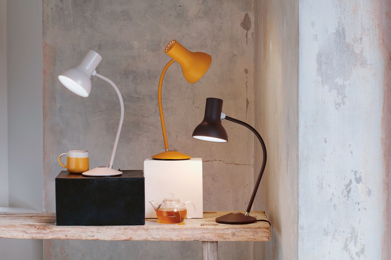 The anglepoise mini table lamp by Kenneth Grange 