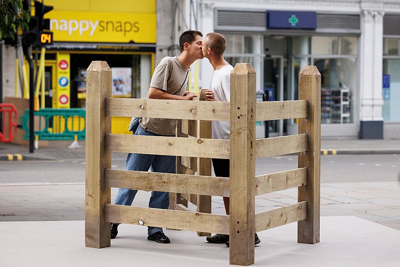 Kissing Gate, Maya Rose Edwards, part of the 13th edition of Sculpture in the City. 