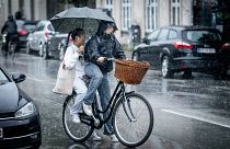 Denmark is experiencing record amounts of rainfall.