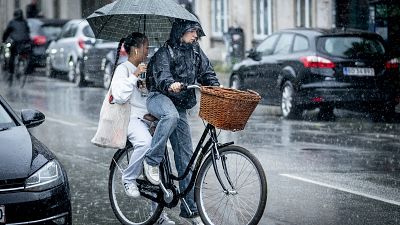Dinamarca está experimentando cantidades récord de precipitaciones.