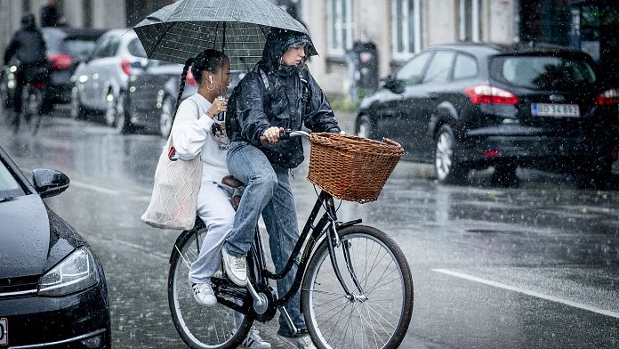 Chaotic weather in Europe ravages Denmark and Spain