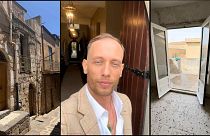 O britânico George Laing, de 30 anos, comprou uma casa de 1 euro em Mussomeli, no centro da Sicília, em Itália