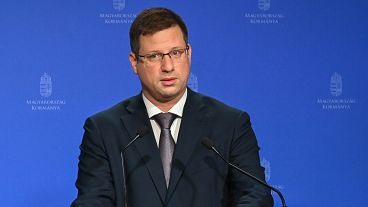 Gulyás Gergely miniszterelnökséget vezető miniszter a pénteki kormányinfón
