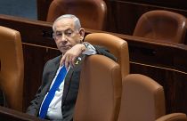 رئيس الوزراء الإسرائيلي بنيامين نتنياهو يحضر جلسة للكنيست، البرلمان الإسرائيلي، في القدس، الأربعاء، 17 يوليو 2024
