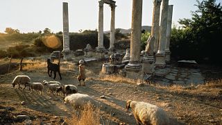Aydın'ın, Karacasu ilçesindeki Afrodisyas antik kenti.