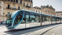 A tram in Bordeaux.
