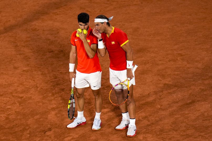 Rafael Nadal et Carlos Alcaraz en double aux Jeux Olympiques. 