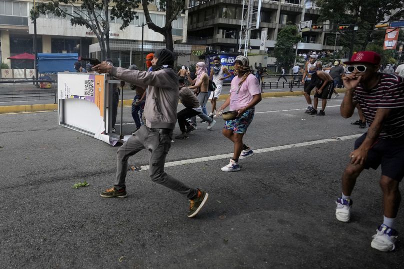 Des manifestants à Caracas le 29 juillet. 