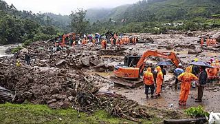 Frantic search for survivors after mudslides in southern India