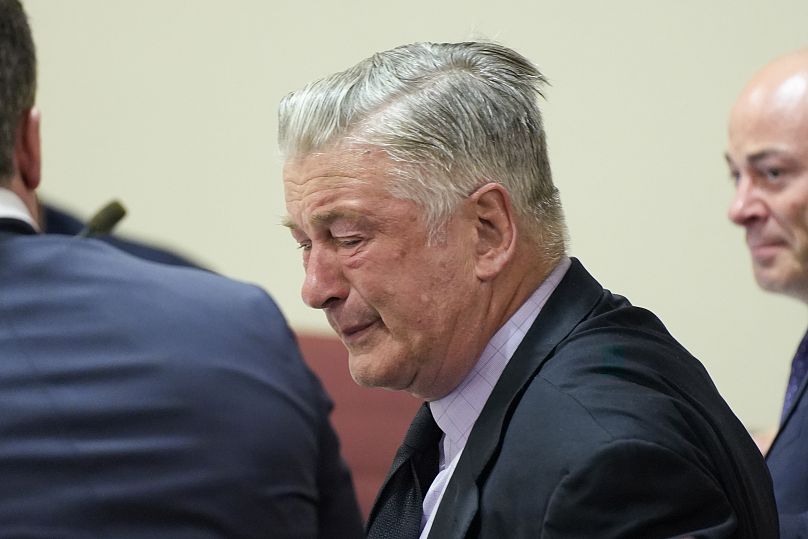 Actor Alec Baldwin before the case is dismissed on 12 July 2024