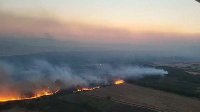 حرائق الغابات في مقدونيا الشمالية 