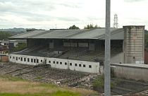 A belfasti Casement Park, leromlott állapotban