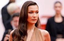 Bella Hadid on the Cannes red carpet in 2024