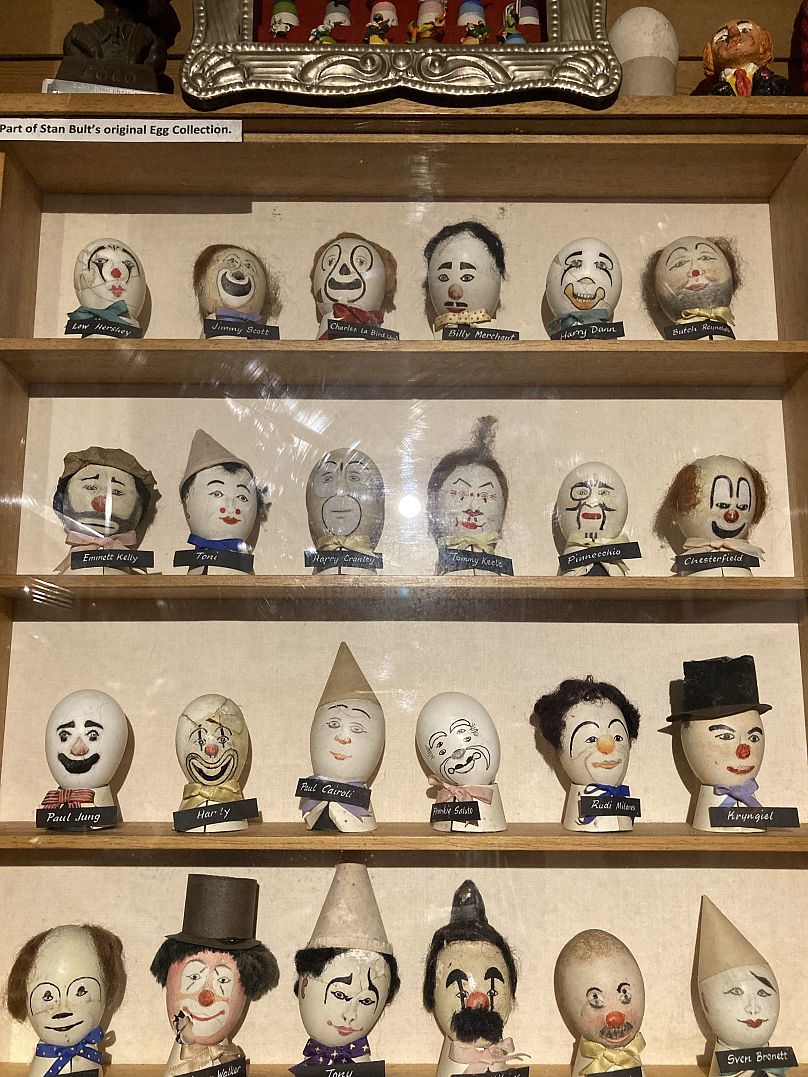 The last remaining collection of Stan Bult clown eggs. 