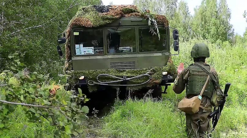 Orosz mobil rakétaüteg szállító eszköze