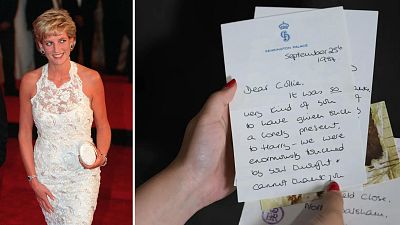Letters written by Diana, Princess of Wales fetch millions at auction 