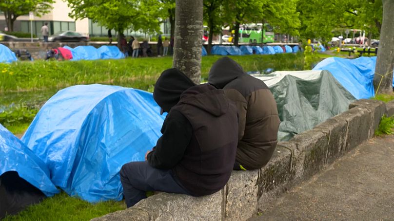 Des réfugiés à Dublin