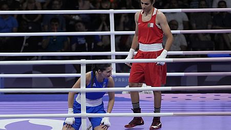 Angela Carini e Imane Khelif, París 2024