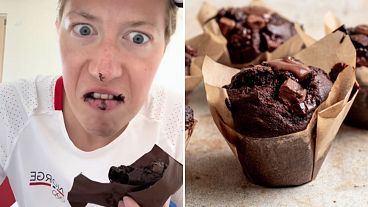 Un athlète olympique partage son obsession pour les muffins au chocolat.