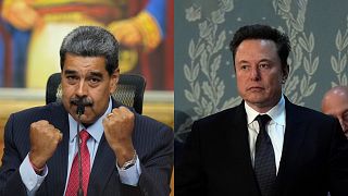 Venezuela Devlet Başkanı Nicolas Maduro ve ABD'li milyarder Elon Musk