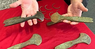 Archaeologists discover remarkable hoard of Bronze Age weapons ...
