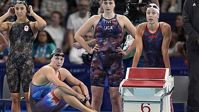 La staffetta 4x200 di nuoto femminile statunitense