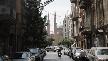 Una strada della capitale libanese Beirut, luglio 2024