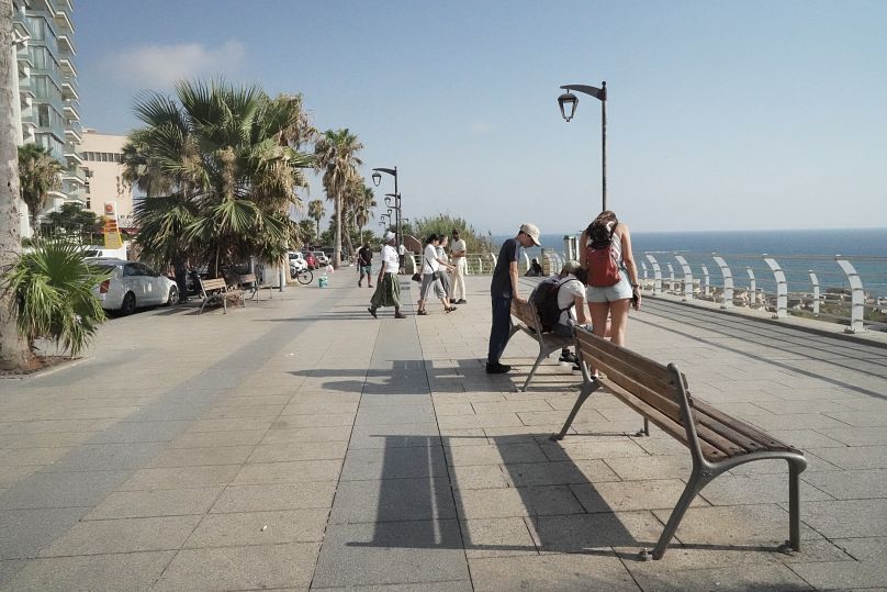 Beirut's beachfront walkway, July 2024