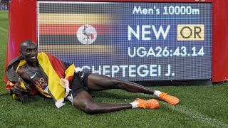 Olympics: Uganda's Joshua Cheptegei wins gold in the 10,000-meter race