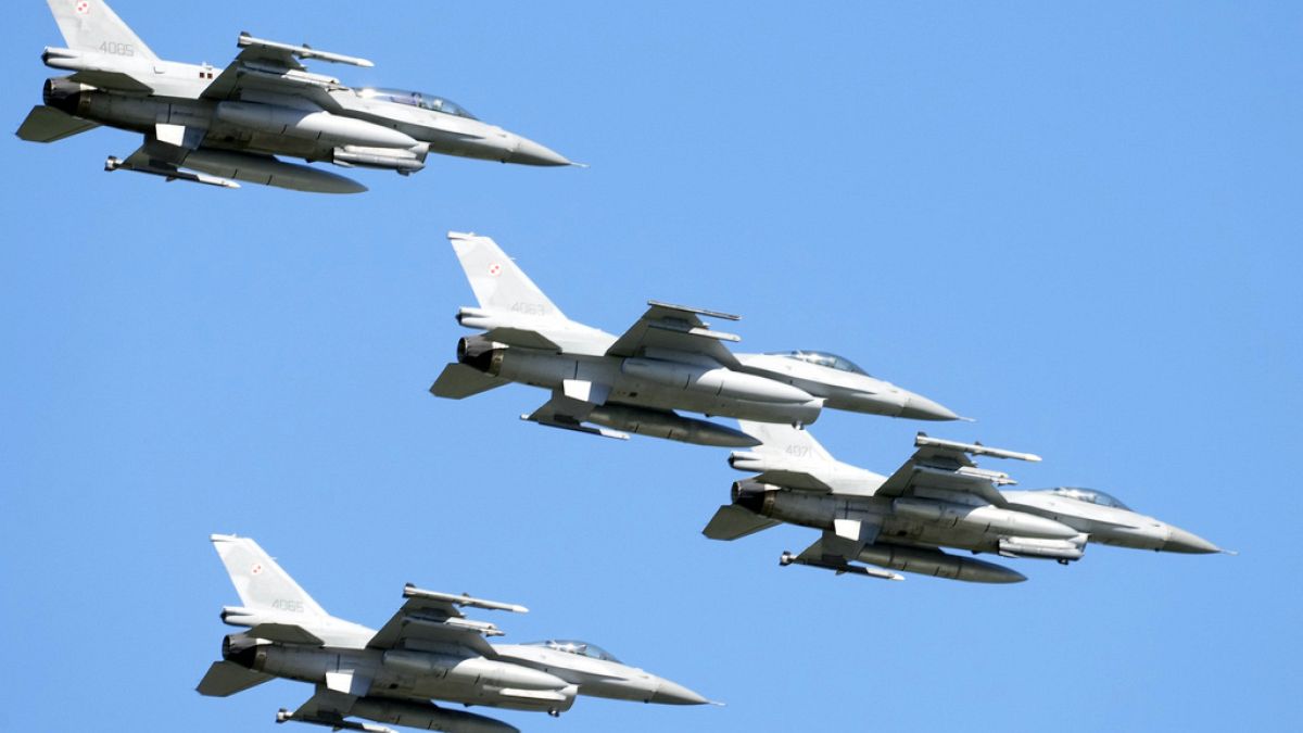 Caças F-16 fabricados nos EUA