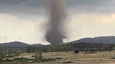 The tornado was spotted in El Toro in eastern Spain.
