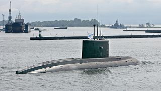 FILE: One of Russia's Kilo-class Soviet-built diesel-electric submarines navigates at a harbour in Russia's Baltic enclave of Kaliningrad, 30 July 2007