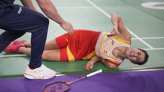 Carolina Marín, lesionada en la semifinal de los Juegos Olímpicos