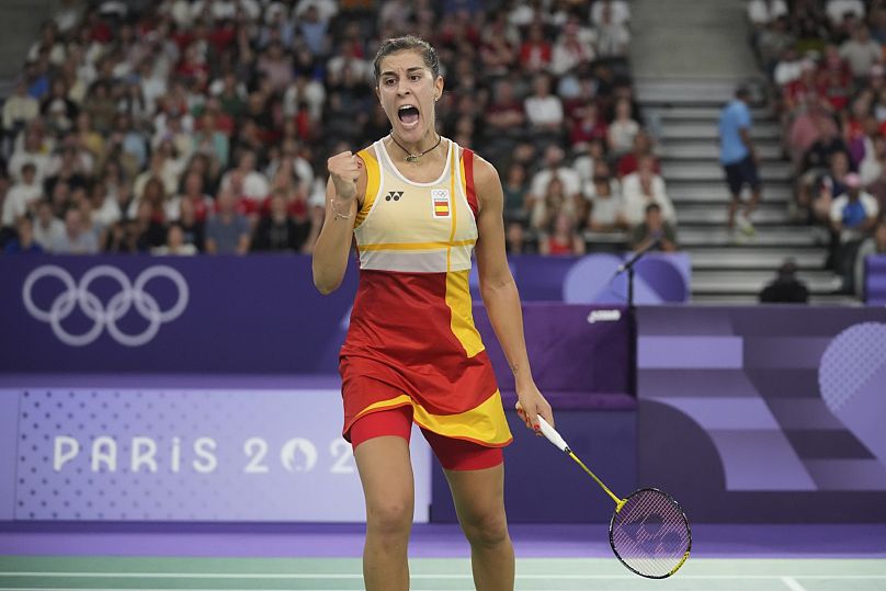 Carolina Marín dominando la semifinal de los Juegos Olímpicos