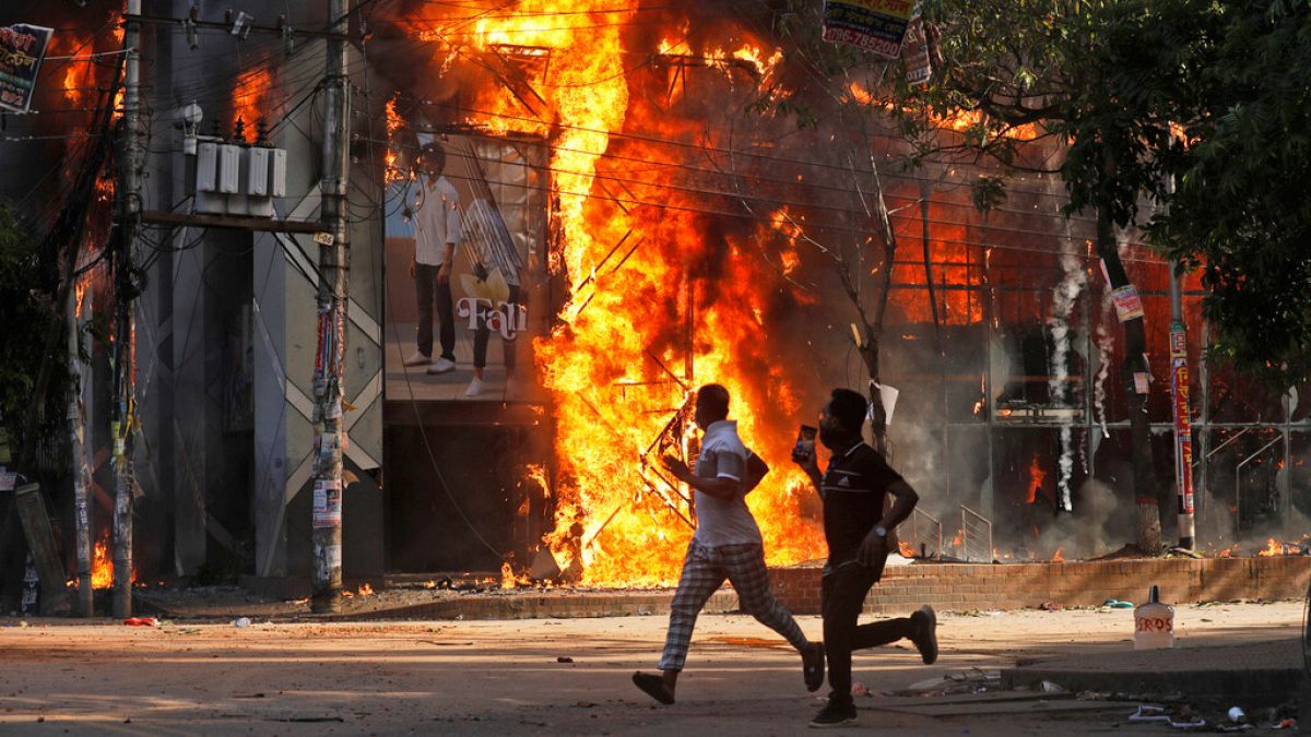 Nearly 100 killed as violent protests rock Bangladesh