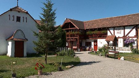 Old houses revived Simon, Romania.