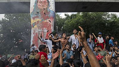 Imagen de las protestas de Bangladesh