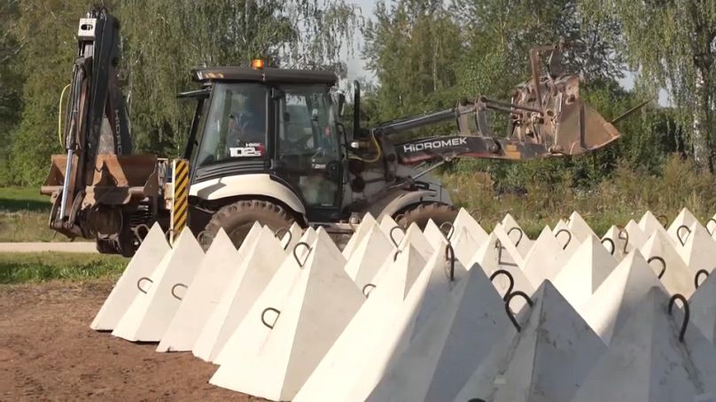 The blocks are being produced by local companies in the city of Daugavpils.