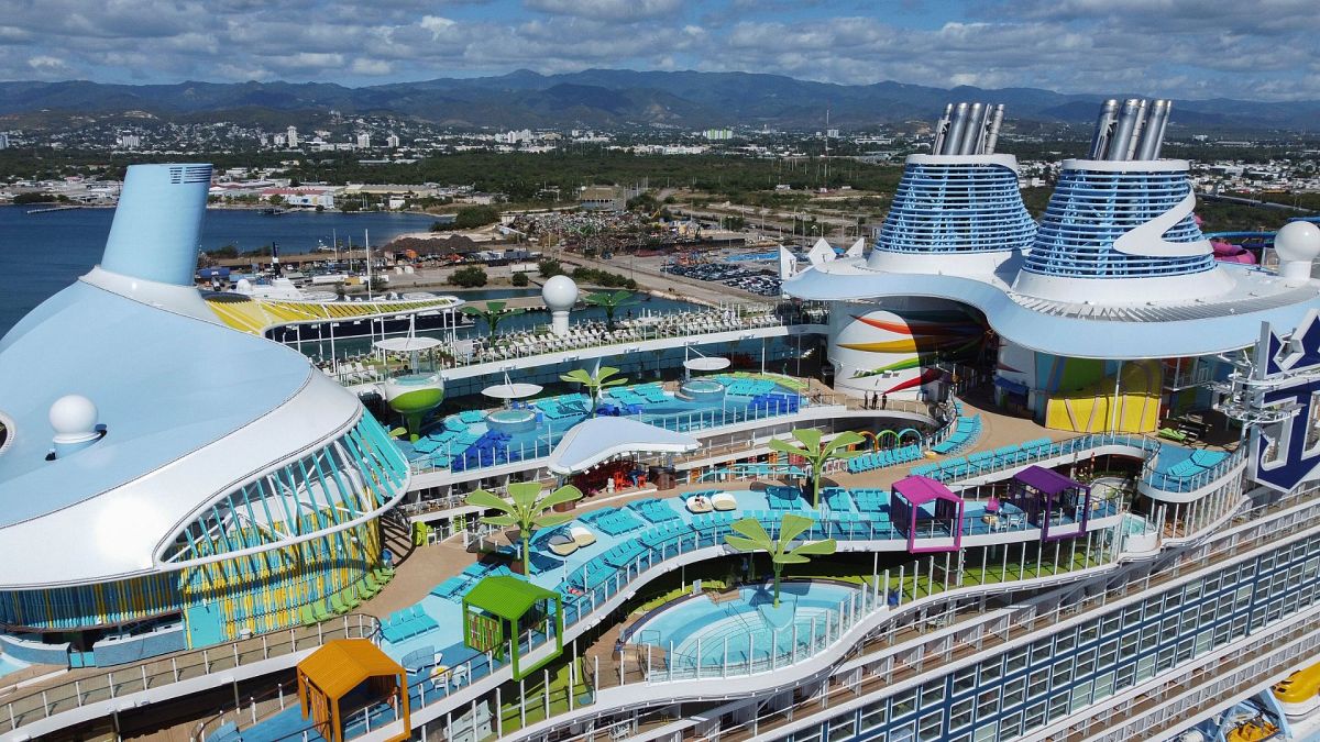 Le navire de croisière Icon of the Seas a accosté à Ponce, Porto Rico, le 2 janvier 2024.