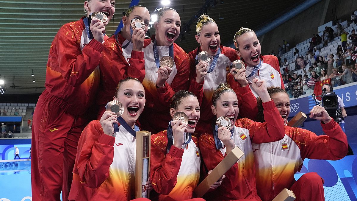 Equipo español de natación artística.