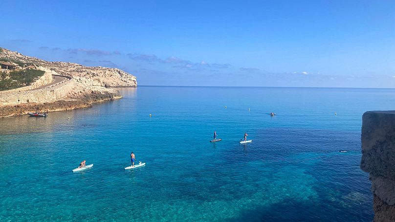 Paddle board en Cala San Vicente