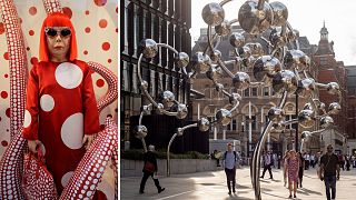 Japanese artist, Yayoi Kusama uses her most recognisable motif, polka dots, as inspiration to create Infinite Accumulation, a permanent sculpture at London's Liverpool Street.