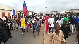 Nigeria detains students for allegedly displaying Russian flags during protest