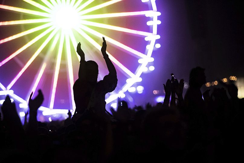 Fans enjoy a Kings of Leon performance at the Sziget (Island) Festival in 2022.