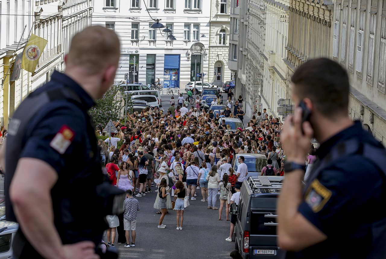 Swifties gather under watchful eye of police in Vienna