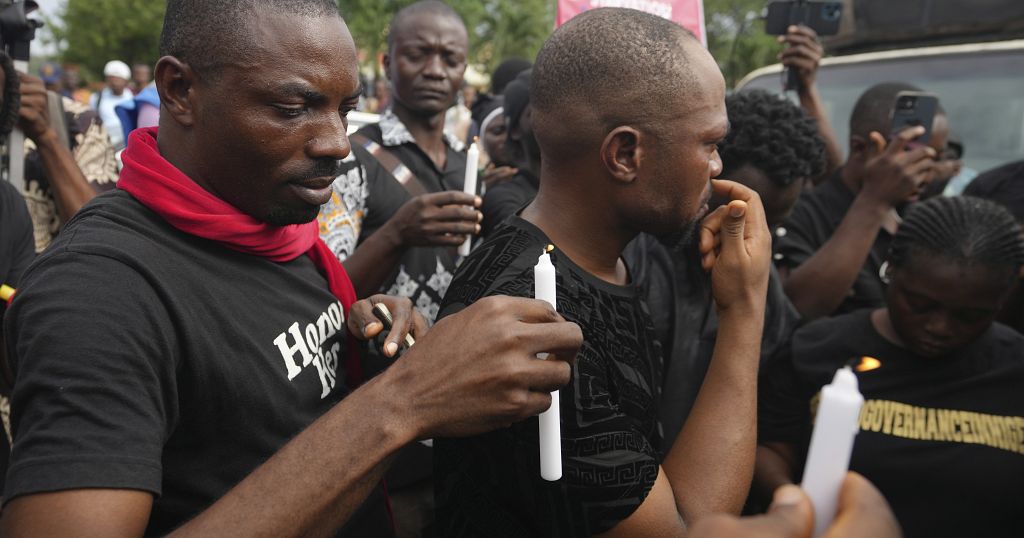 Protesters take to the streets of Lagos to honour those killed in recent unrest