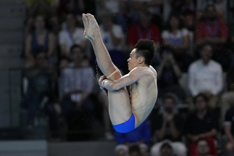 Cao Yuan en acción en los Juegos Olímpicos de París 2024