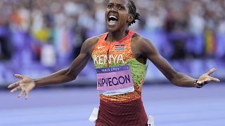 Kenya's Faith Kipyegon wins third successive Olympic Gold in the 1500m