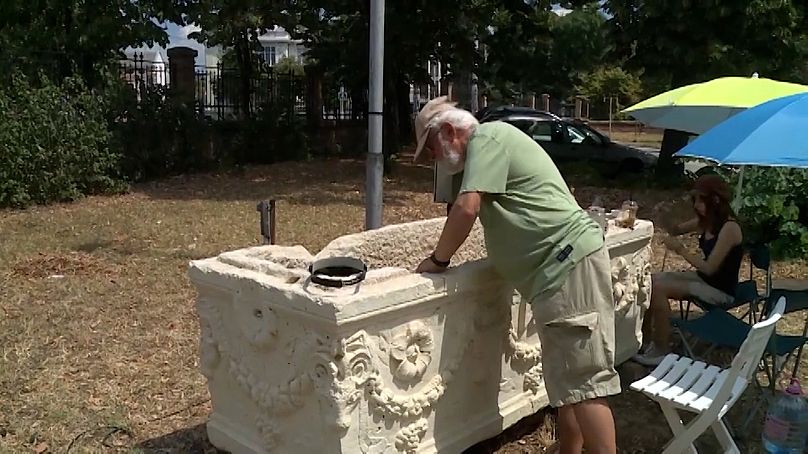 Roman-era sarcophagus used as bar on Bulgarian beach believed to be authentic.